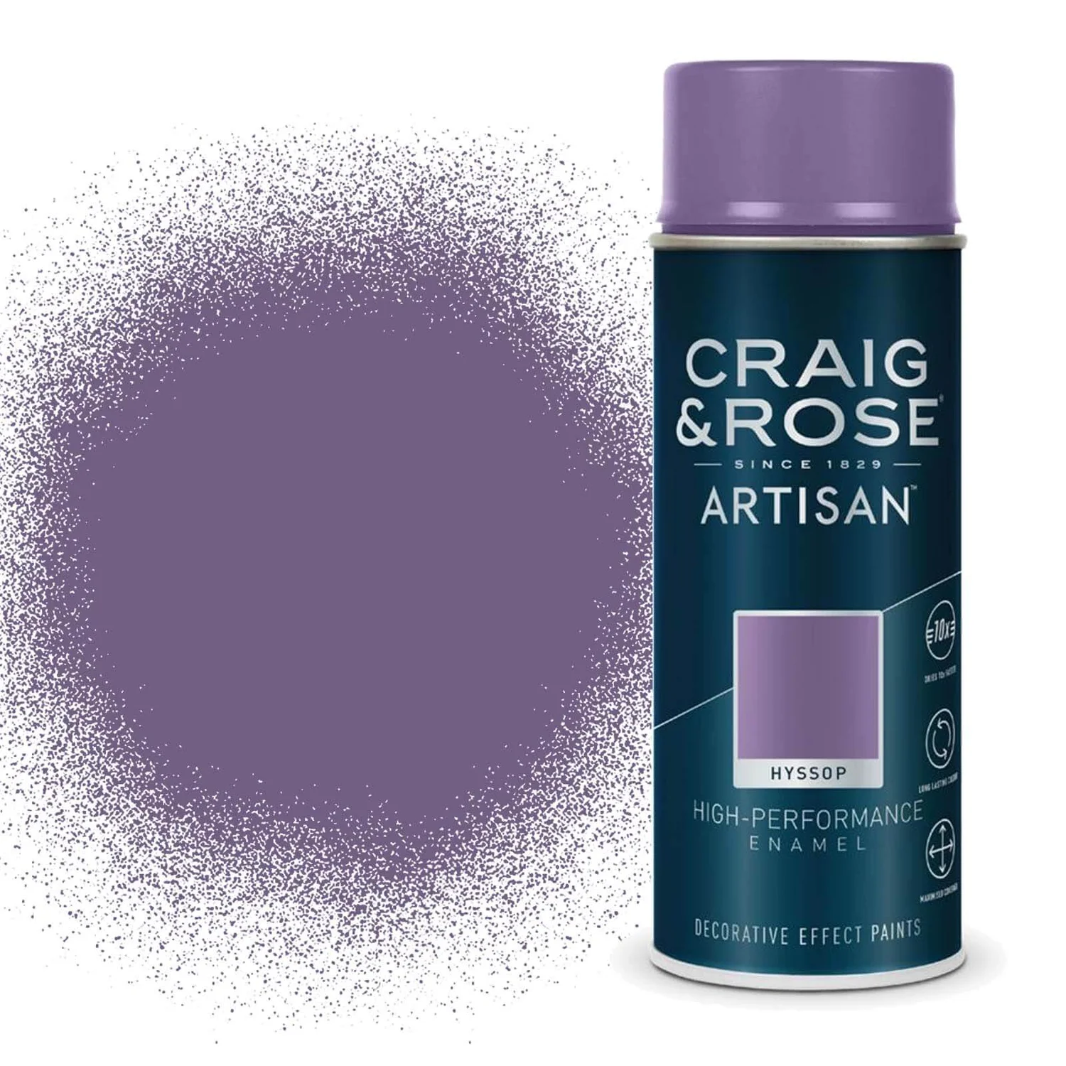 Craig & Rose Artisan Enamel Gloss Spray Paint - Hyssop - 400ml 3 Craig & Rose Artisan Enamel Gloss Spray Paint - Hyssop - 400ml