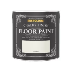 Rust-Oleum Chalky Floor Paint Chalk White - 2.5L -Homebase Shop 12819785 1664940725472415