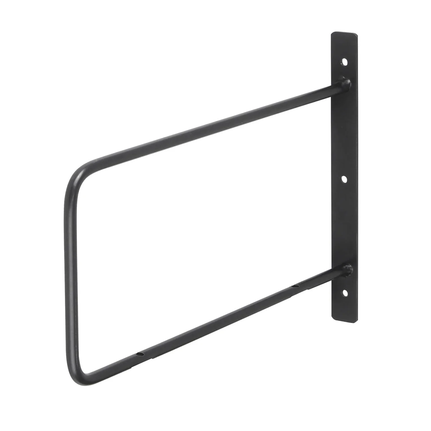None Minimal D Shaped Bracket - Black - 200x250mm 3 None Minimal D Shaped Bracket - Black - 200x250mm