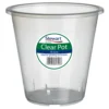 Clear Plastic Pot - 18.5cm -Homebase Shop 12828839 1464831908880545