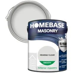 Homebase Shop 19 Homebase Smooth Masonry Paint - Heavenly Cloud 5L