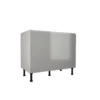 Handleless Grey Gloss 1000mm Base Unit -Homebase Shop 12842121 9874831943353980