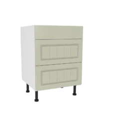 Country Shaker Cream 600mm 3 Drawer Premium Unit