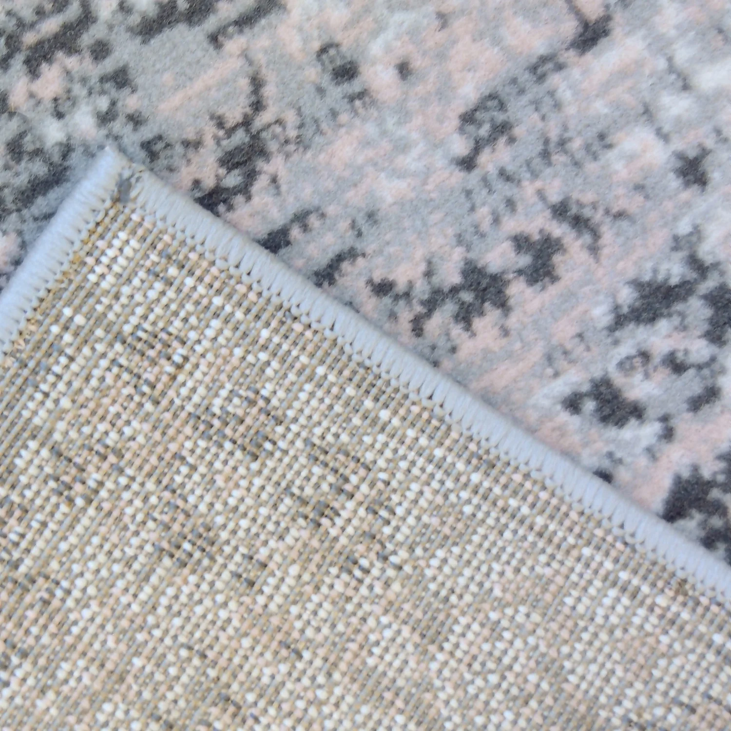 Traditional Runner - Grey & Pink - 67x200cm 6 Traditional Runner - Grey & Pink - 67x200cm - Image 5