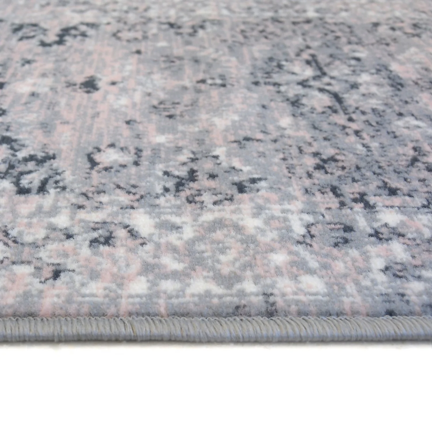 Traditional Runner - Grey & Pink - 67x200cm 5 Traditional Runner - Grey & Pink - 67x200cm - Image 4